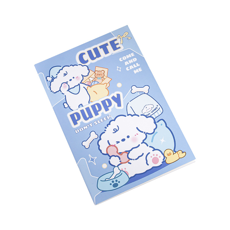 Cartoon Riding Nail Horizontal Line Soft Leather Notebook Notepad Small Notebook Cute Mini Student Portable Account Book