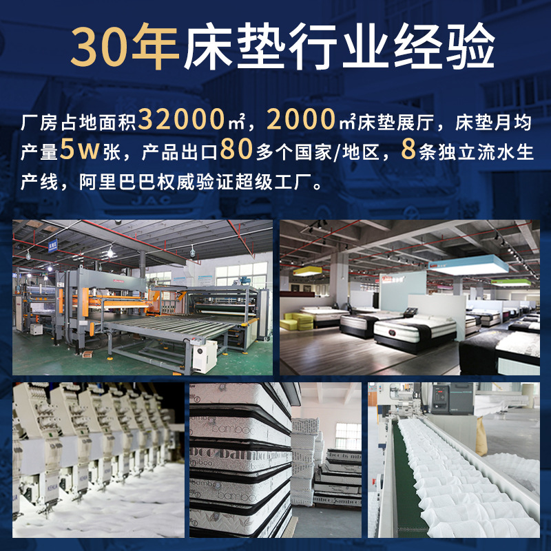 Galton Simmons Independent Spring Mattress Home Compressed Roll Latex Mattress Five-star Hotel Mattress