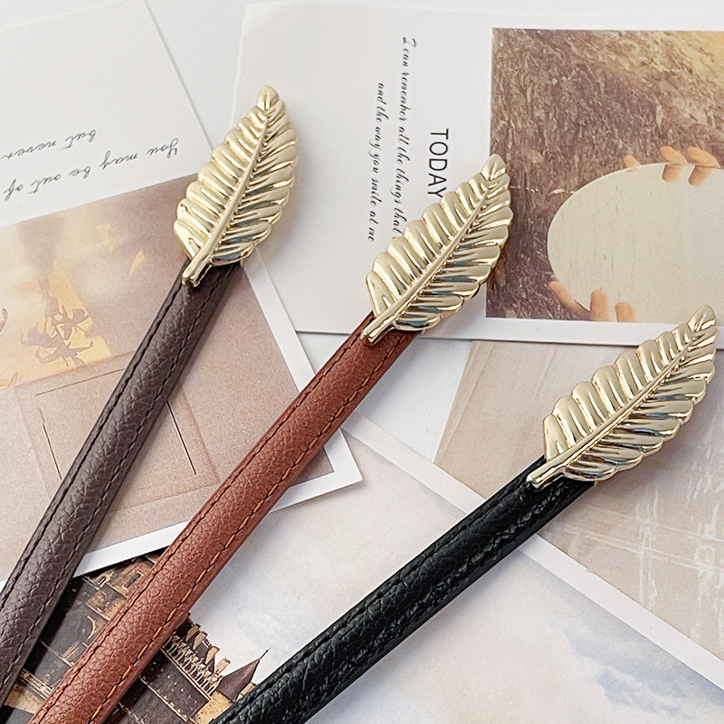 Women's Thin Waist Chain Dress Decoration Belt Golden Belt Stretch Metal High-grade Waist Seal with Down Skirt