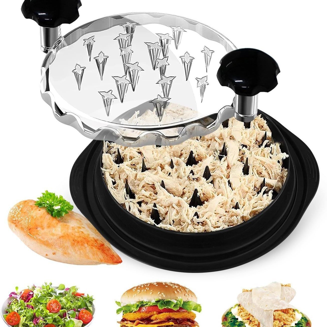 Cross-border multi-functional chicken breast meat shredder chicken meat shredder household shredder separator auxiliary food machine meat grinder