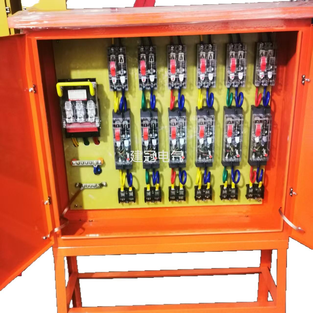 Construction site outdoor rainproof complete set of power distribution box cabinet orange secondary distribution box standard tertiary temporary power box