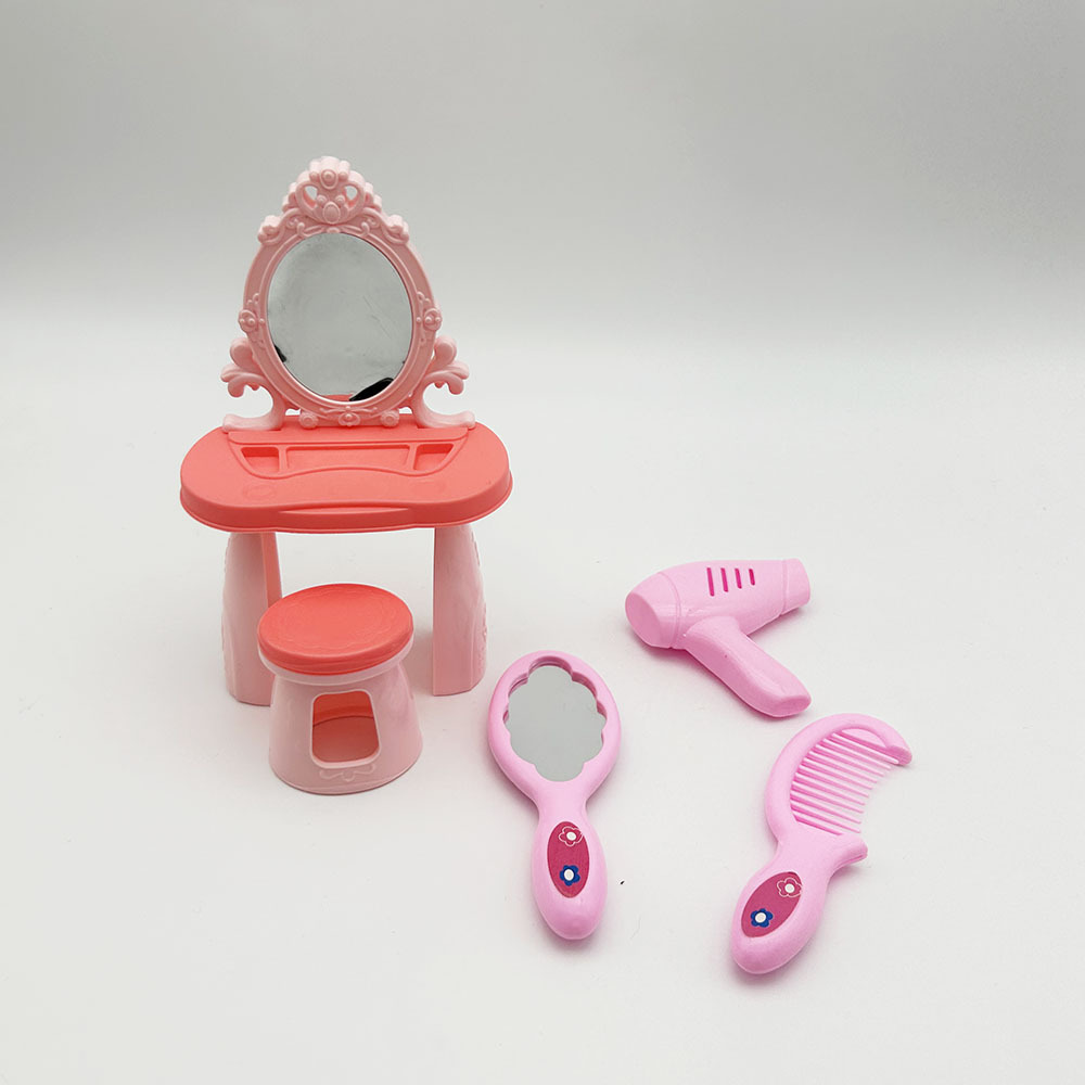 Cross-border children play house toy simulation mini dressing table toy girl doll accessories wholesale factory direct sales