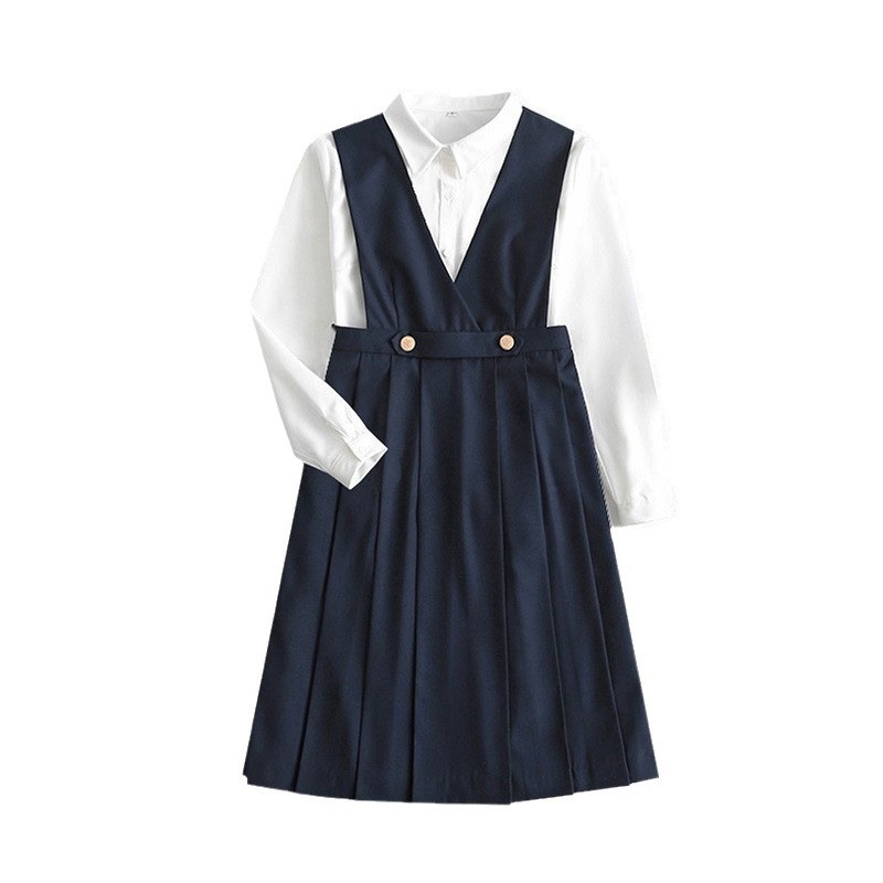 Japanese Jk Uniform Nursing Skirt Set Original Authentic Autumn and Winter Nursing Vest Dress Suit School Style Dress for Women