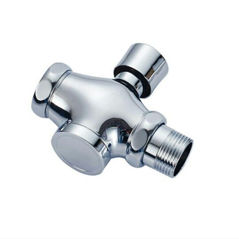 All copper stool flush valve four-way flush valve urine delay valve hand flush valve squatting pan three-way flush valve