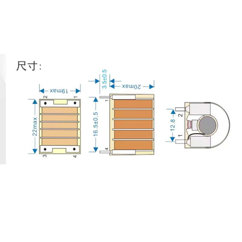 Small Volume High Frequency and High Voltage Package Ignition Module High Frequency and High Voltage 20Kv Transformer Ignition Coil Negative Ion Others