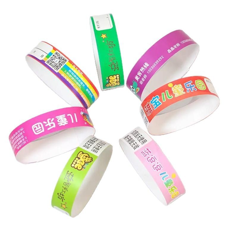 Weisheng Source Factory Disposable Dupont Paper Waterproof Concert Mall Annual Meeting Amusement Park Wristband Shenzhen