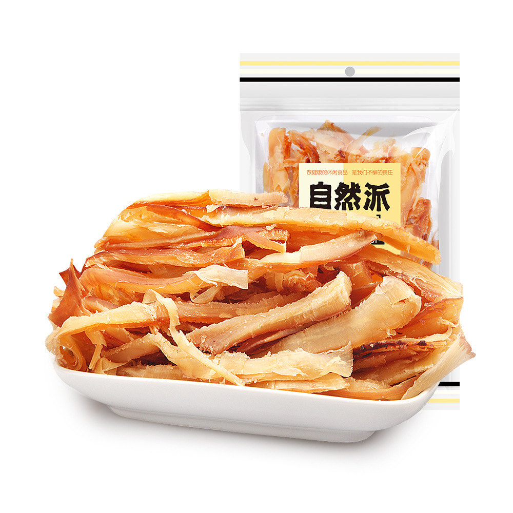 Natural-style shredded squid 50g bag Beihai flavor hand-torn squid strips shredded squid snack snacks wholesale