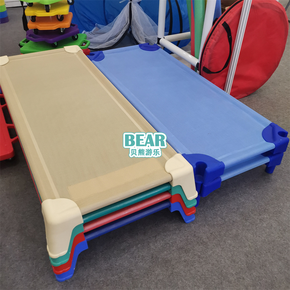 Kindergarten Imported Mesh Bed Children's Breathable Mesh Stacked Bed Early Education Center Single Nap Bed Lunch Break Small Bed