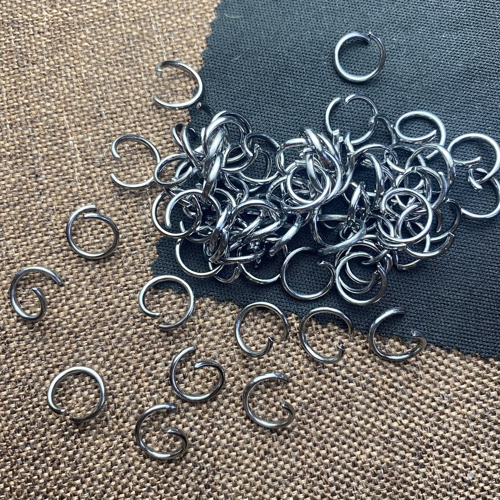 Open Ring Accessories Environmentally Friendly Metal DIY Jewelry Handmade Materials Hanging Buckle Connecting Ring Single Ring Flat Iron Ring Wholesale
