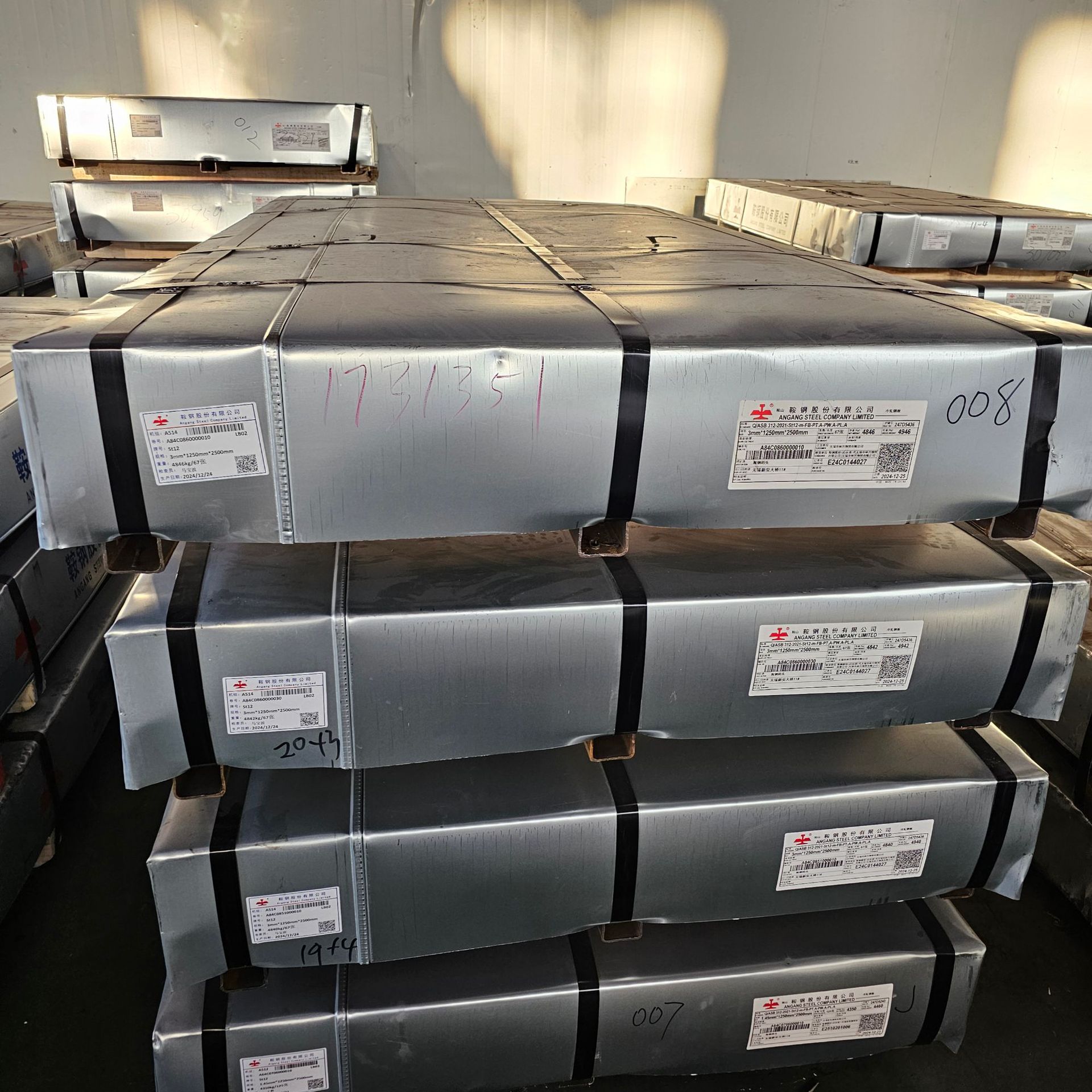 Материал St12 Холоднокатаная коробчатая плита В наличии. Холоднокатаная стальная плита Ansteel 1-4 Толщина В наличии длительное время