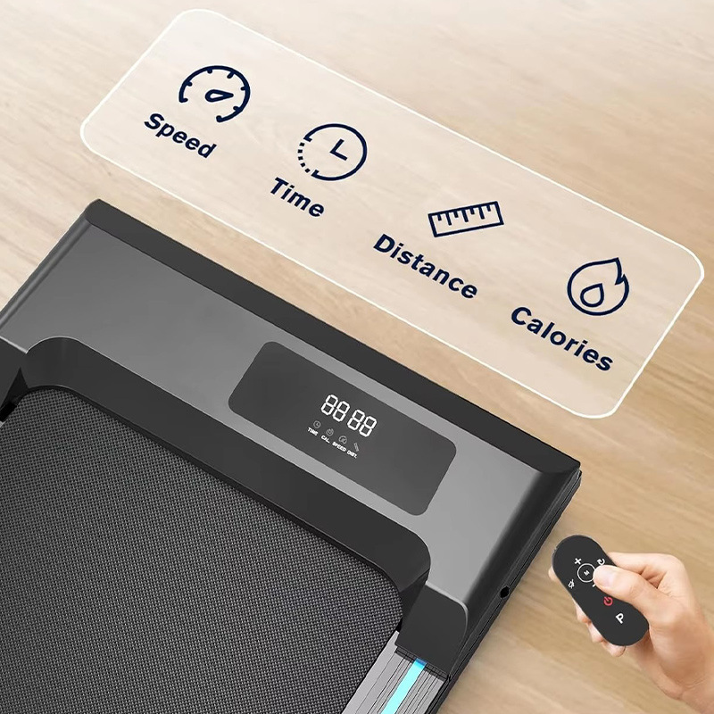 Cross-Border Household Foldable Treadmill Flat Walking Machine Simple Electric Small Indoor Silent Fitness Equipment