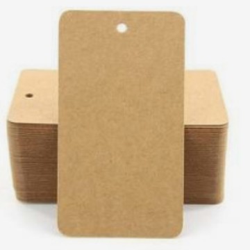 Rectangular Clothing Paper Tags, Clothing and Underwear Hang Tags, Men's and Women's Clothing Kraft Paper Tags, Custom Clothing Tags