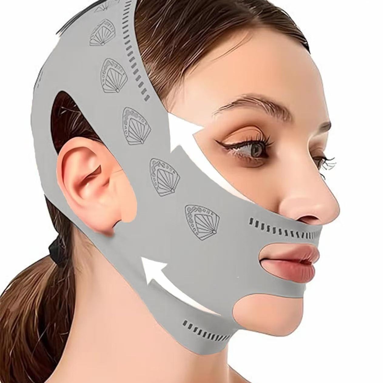 Pull Tight Double Chin Sleep Mask Anti-sagging Breathable Bandage Improves Facial Forehead Pattern Cross-border