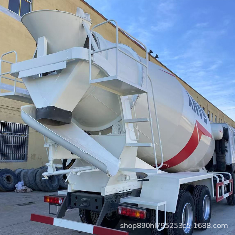 Used Howo Mixer Truck 371 Horsepower Front Four Rear Eight Concrete Mixer Truck Cement Truck Tank Truck