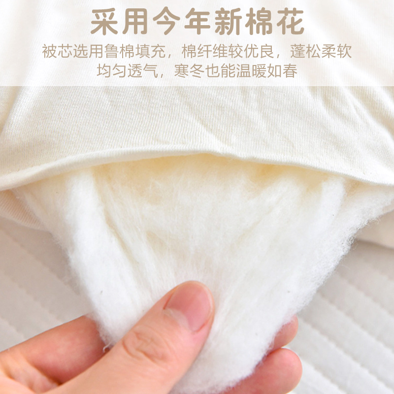 Baby Colored Cotton Quilt Pure Cotton Newborn Children's Quilt Baby Kindergarten All-Season Colored Cotton Cotton Quilt