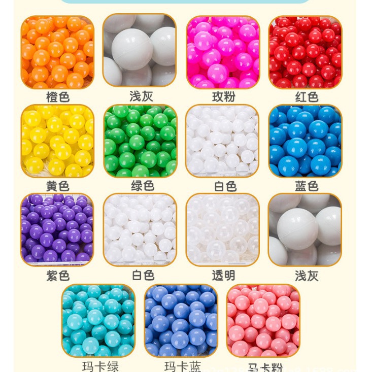 Factory Macaron color environmental protection thick ball pool ocean ball wholesale wave ball children's playground toys