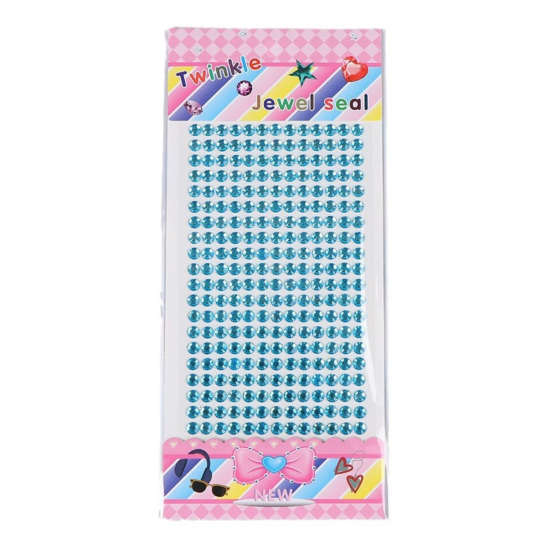 Cross-border Amazon Hot Acrylic Colored Diamond Stickers DIY Handbook Stickers Children's Handmade Decorative Diamond Stickers