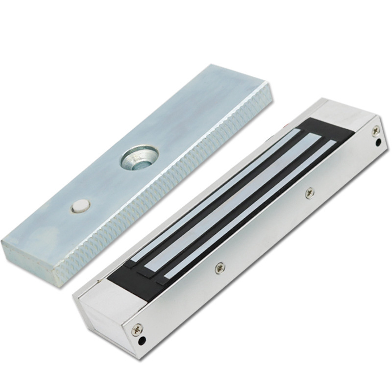 180kg Single Door Surface Mounted Magnetic Lock Waterproof Electromagnetic Lock Access Control Lock Pad Mounted Lock 12v Electronic Lock Power Off Unlock