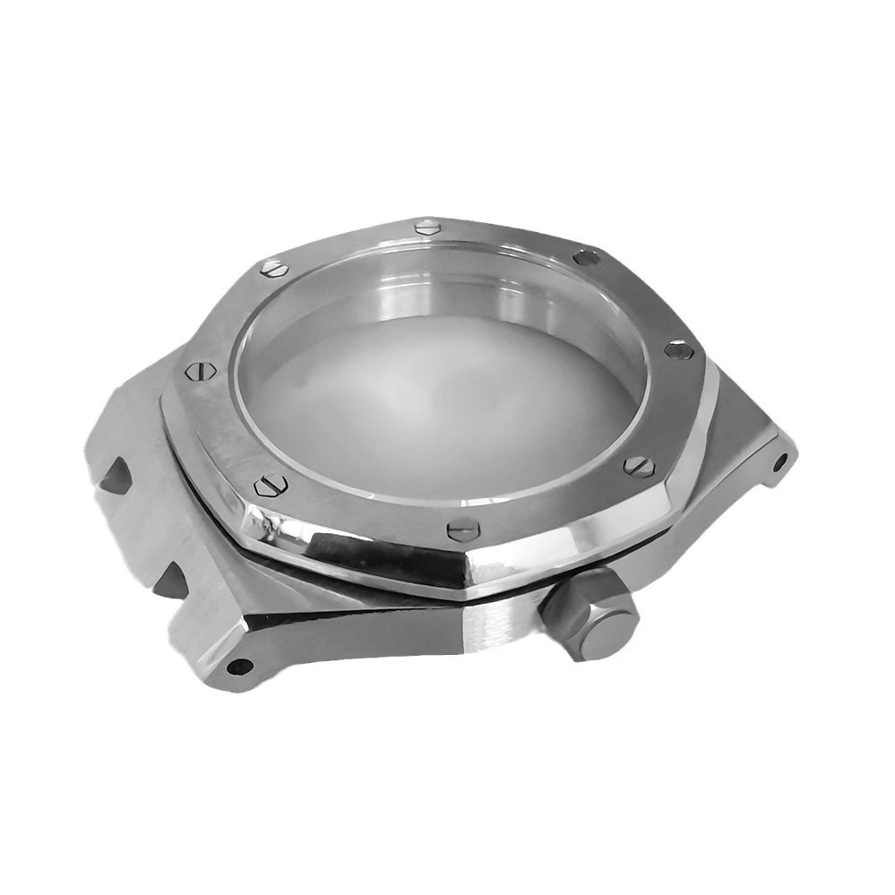 Watch accessories 41mm octagonal stainless steel case with suitable for assembling NH35/NH36/4R36 movement