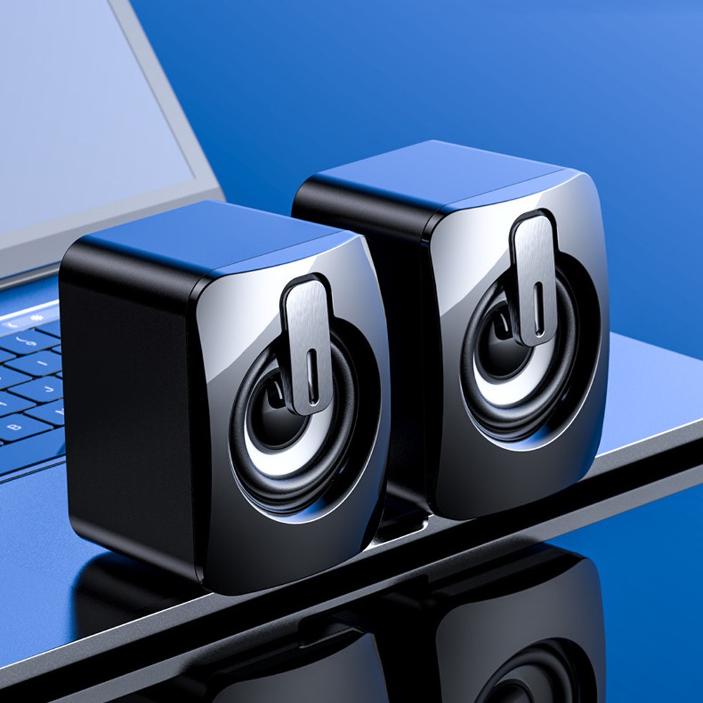 Компьютерная аудио маленькая колонка настольная ноутбук домашний проводной сабвуфер внешний динамик