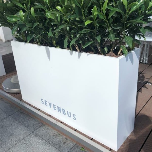 Stainless Steel Outdoor Combination Flower Box Wrought Iron Flower Bed Sales Department Commercial Street Fence Partition Screen Flower Stand Flower Trough