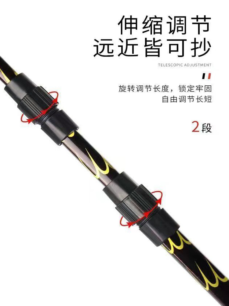 Cross-Border Folding Telescopic Large Copy Net Competitive Integrated Copy Net Fishing Gear Fishing Aluminum Alloy Triangle Automatic Copy Net Wholesale