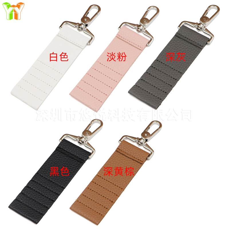 In stock golf ball nail storage leather case golf seat holder tag outdoor golf Sports Ball clip leather case