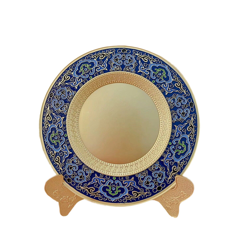 Zinc Alloy Commemorative Plate Custom-Made Cloisonné Award Plate Retirement Souvenir Award Advertising Anniversary Ornament Manufacturer