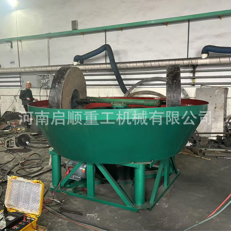 1100 Type Double-Wheel Gold Milling Machine, Gold Miller, Gold Ore Wet Mill, Mining Material Fine Grinding Machinery