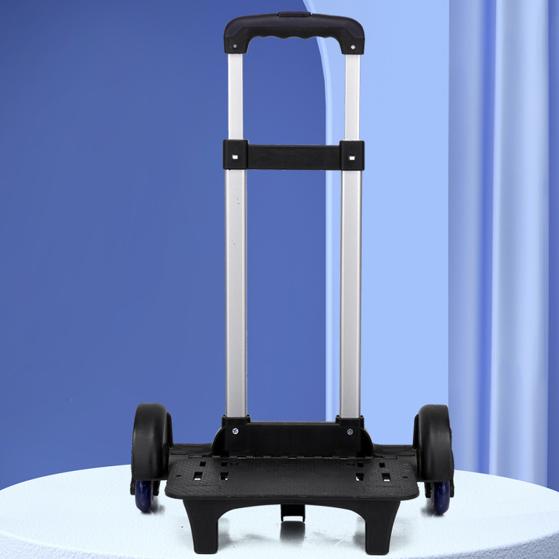 Student pull rod boys and girls pull rod schoolbag 2 wheels flash 6 wheels stair climbing luggage accessories schoolbag cart wholesale