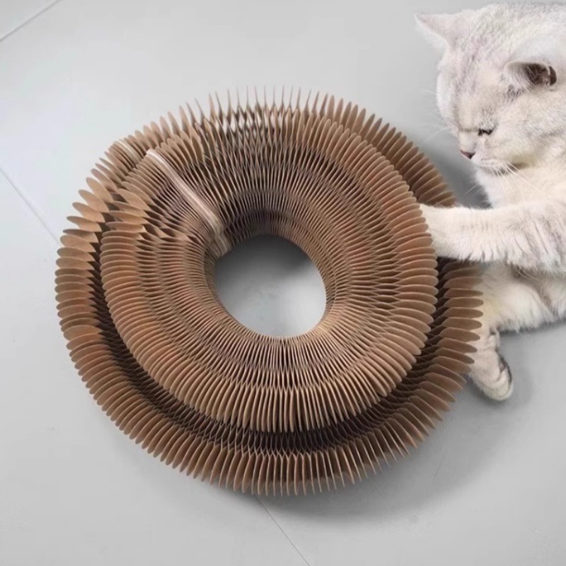 Cross-Border Organ Cat Scratching Board Cat Toy Scratch-Resistant Corrugated Sisal Cat Scratching Post Retractable Claw Grinding Artifact Wholesale