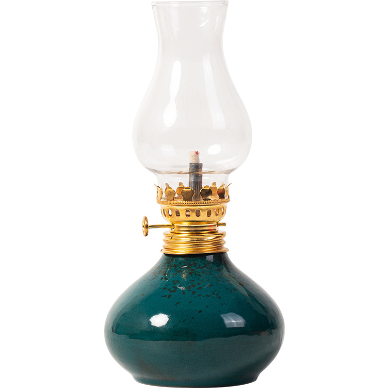 Butter Lamp, Camping Style Everlasting Lamp, Ceramic Household Kerosene Lamp, Atmosphere Night Light, Butter Incense Burner, Aromatherapy Lamp