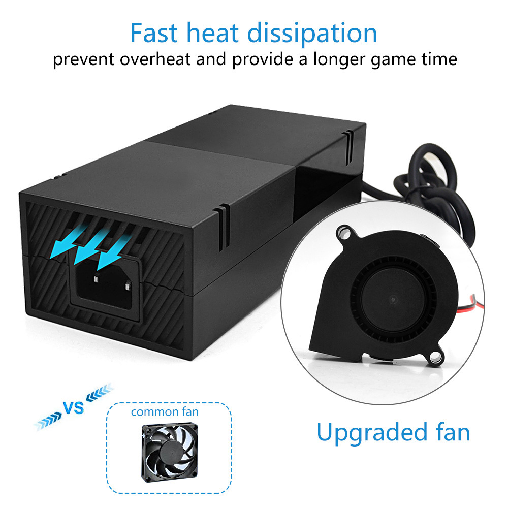 Xbox-One Charger Cross-Border E-Commerce Manufacturer Spot Delivery Xbox Fire Bull Power Adapter Portable