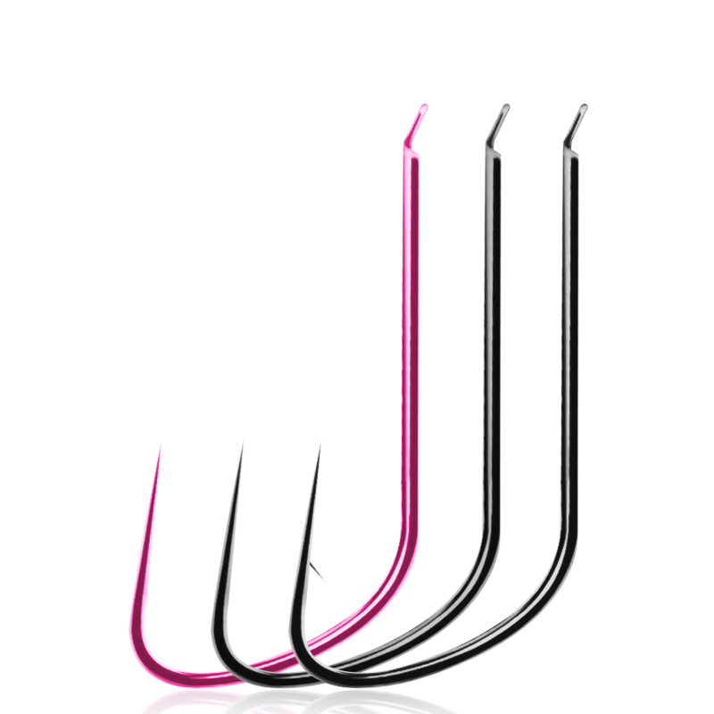 Competitive Wolf Hook Sleeve Barbed-free Black Pit Powder Packaging Crucian Carp Specializing in Bulk Hook Explosive Hook Fishing Gear Wholesale