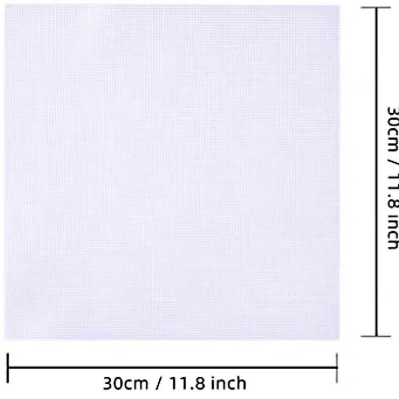 DIY Cross Stitch Cloth Large, Medium and Small Grids 9Ct11Ct14Ct Pure Cotton White Red Beige Embroidery Cloth