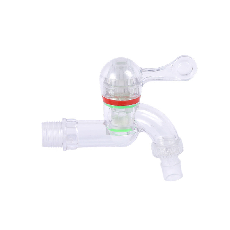 PC plastic steel quick-open faucet manufacturers supply plastic transparent faucet PC material washing machine plastic faucet