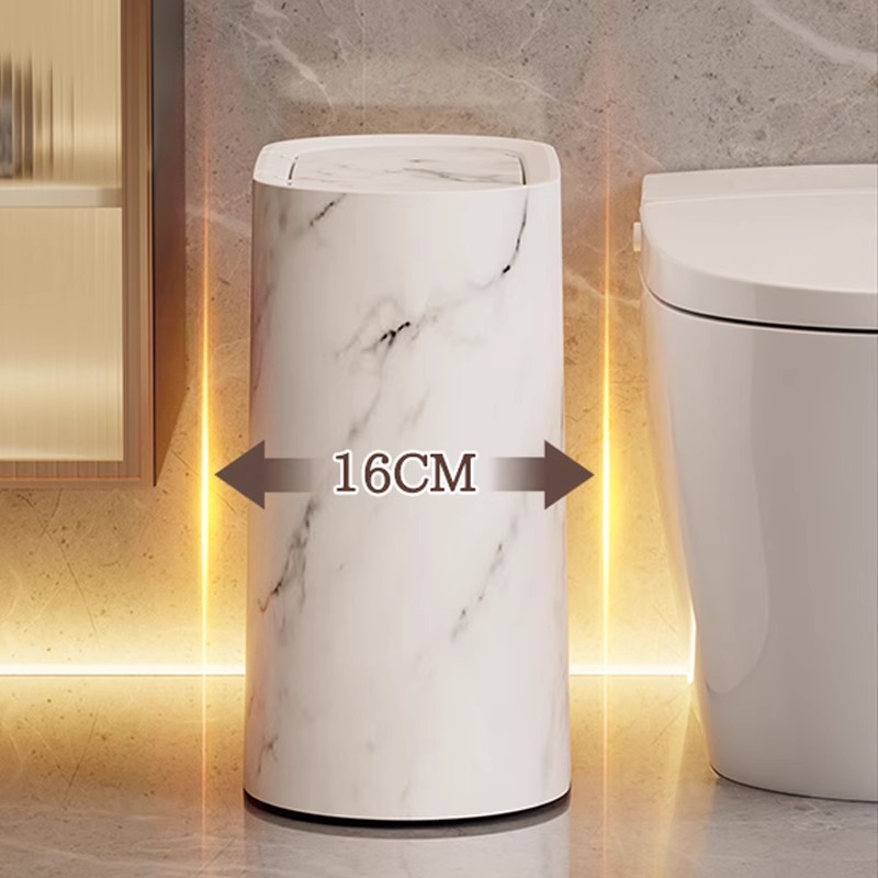 Trash Can Household 2024 New Toilet Toilet Hotel Homestay with Lid Kitchen Living Room Gap Trash Can