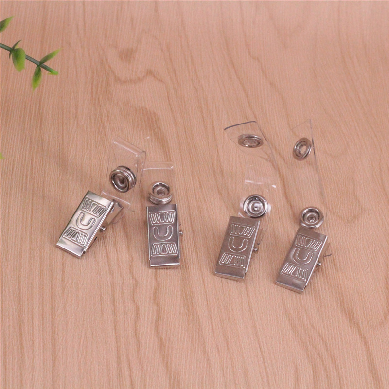 Держатель для карты завода, держатель для удостоверений, держатель для значков с железной кнопкой, пряжка для значка, держатель для значков