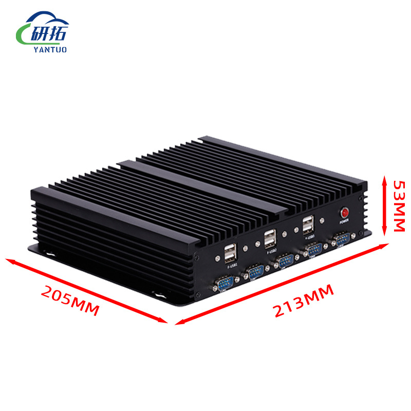 Factory Direct Sales Ipc6000 Embedded Dual Network 6Com Industrial Computer Dual Gigabit Network Card Core 2-13 Generation