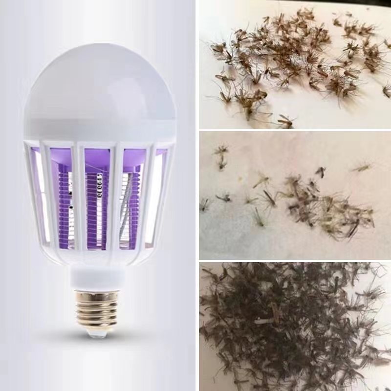 Hot-selling led mosquito bulb indoor mosquito repellent lighting dual-use E27 screw B22 bayonet night light electric shock