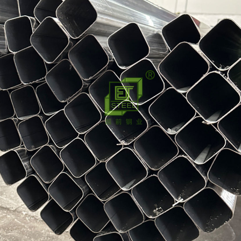 Foshan Manufacturer Delivers 201 304 Stainless Steel R Angle Square Tube Stair Handrail Tube Wire Drawing Laser Cutting