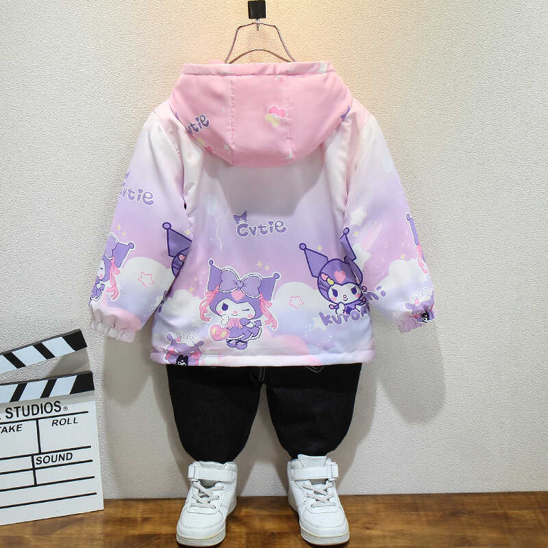 Girls' Spring and Autumn Velvet Jacket 2025 New Children's Korean-style Jacket for Girls