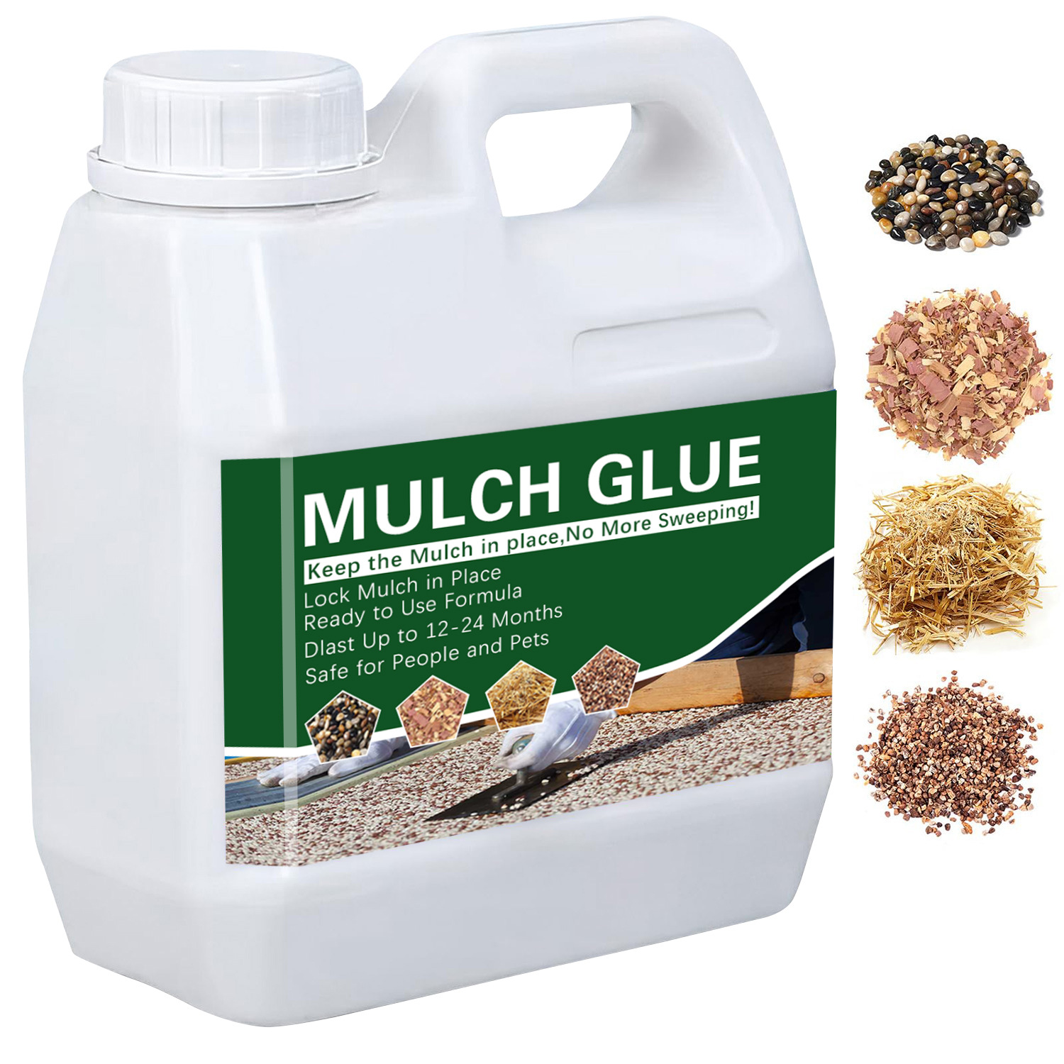 Amazon Single-Component Water-Based White Emulsion Park Water-Washed Stone Glue Greening Gravel Covering Glue Pavement Glue Adhesive Stone Glue