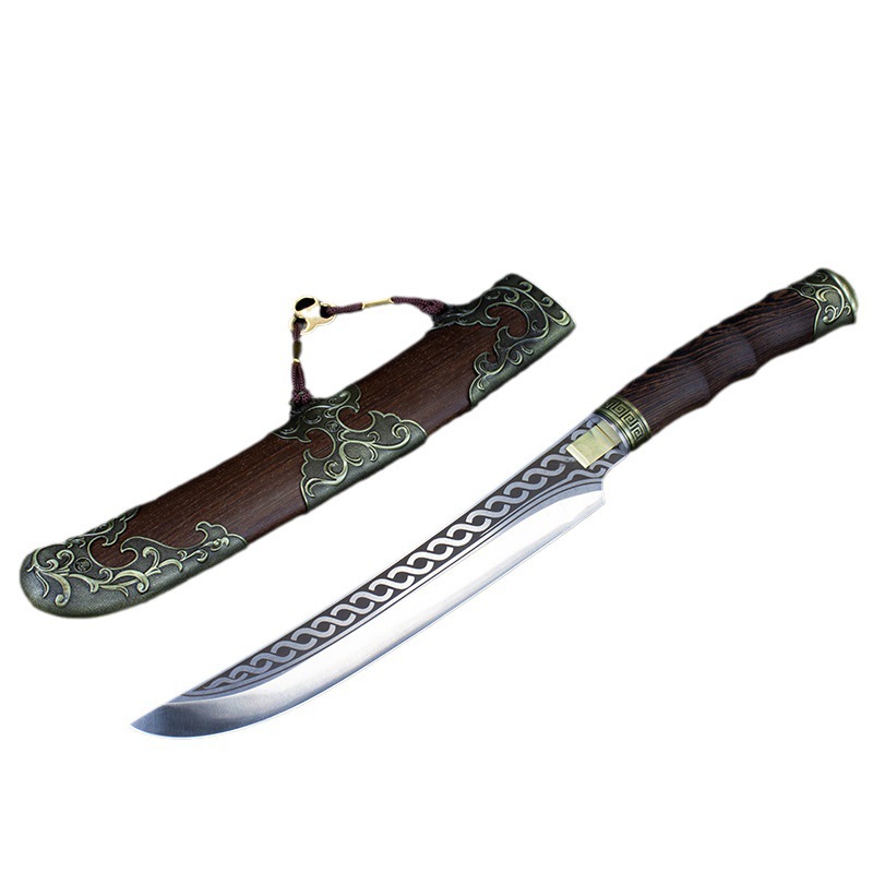 Longquan City Cooking Knife Kitchen Knife Kitchen Knife Household Frozen Meat Knife Split Knife Integrated Hand Forged Kitchen Knife