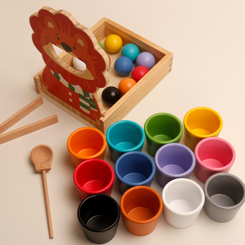 Монтессори цветовые обучающие пособия Мелкая моторика Раннее образование Игрушки для детей 2 года