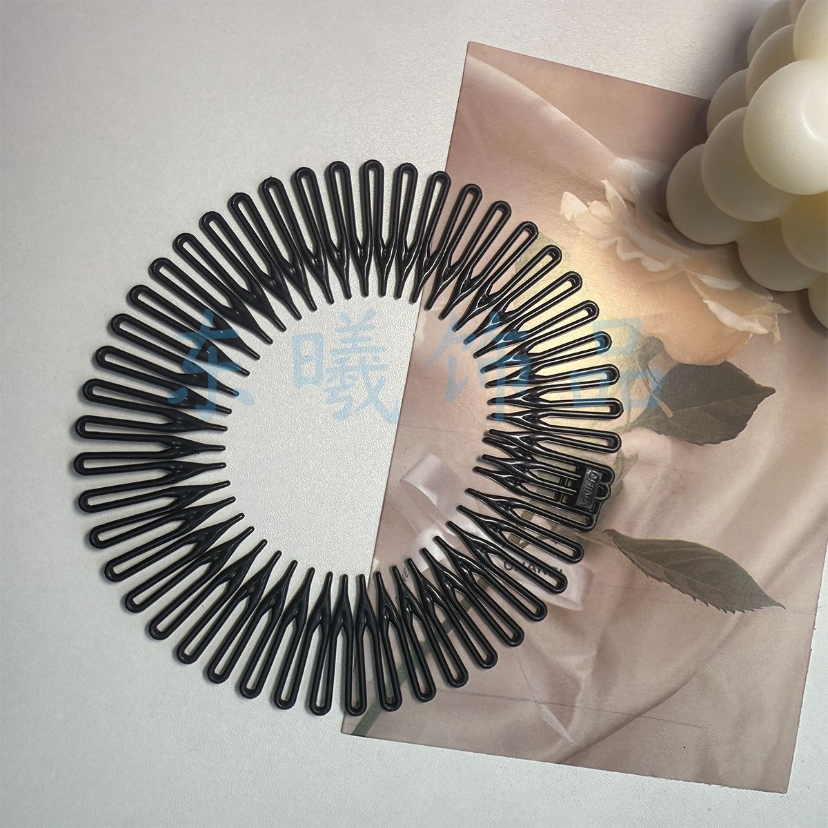 Rice powder comb simple fashion spring comb cross-border comb wig hairpin plastic hair accessories fixed head comb
