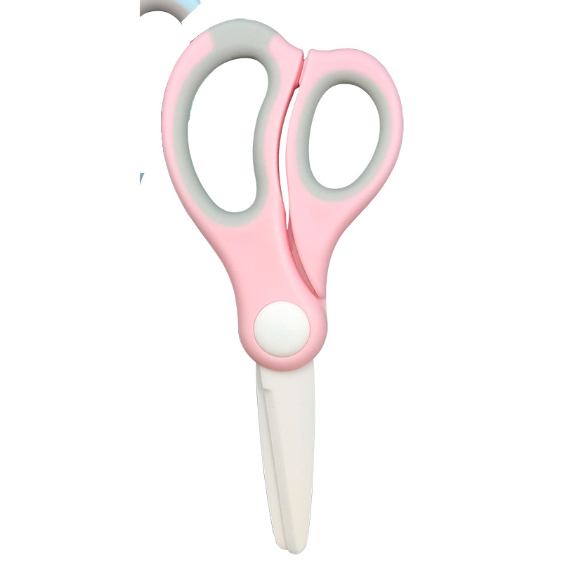 Baby ceramic scissors portable baby food scissors with scissors set household kitchen food scissors manufacturers wholesale