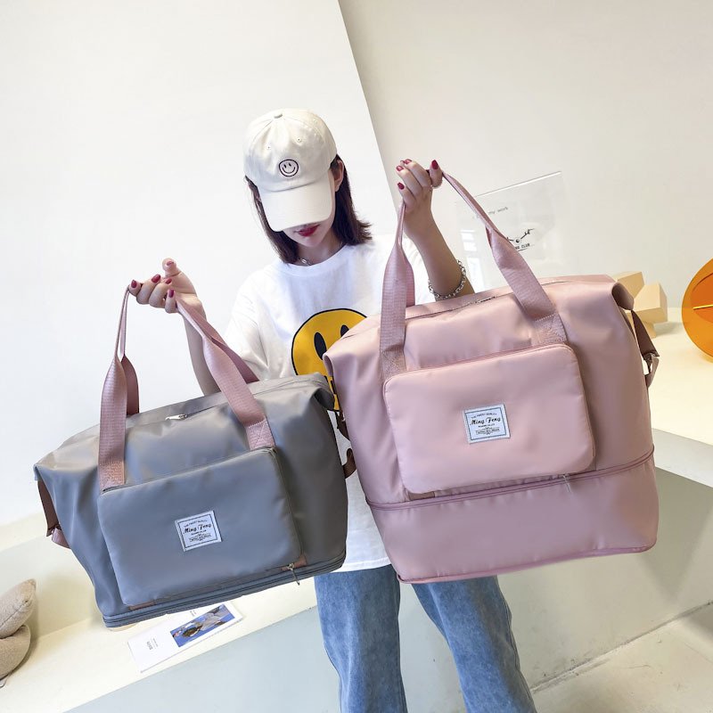 Складная вместительная дорожная сумка с разделением на сухое и влажное, сумка для плавания и йоги, студенческая дорожная сумка для коротких поездок