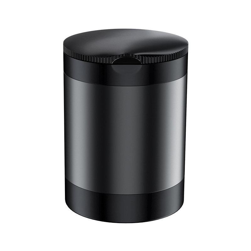 Chaozhou brand car ashtray creative covered car interior with lid LED light car portable ashtray metal