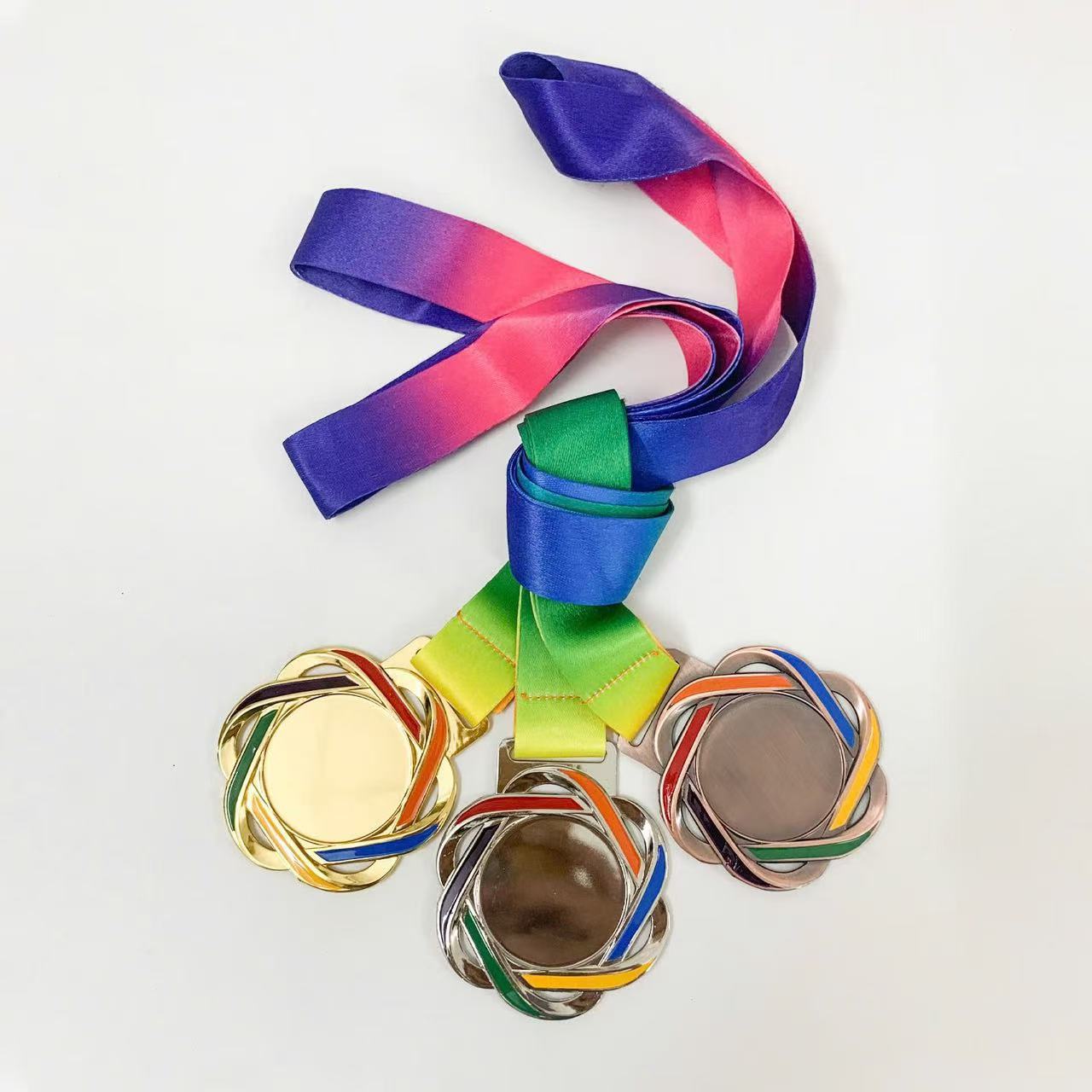 Медаль Событие Металлическая краска Сувенир Марафон Спортивная медаль Подвеска Тег для бега Экспорт внешней торговли